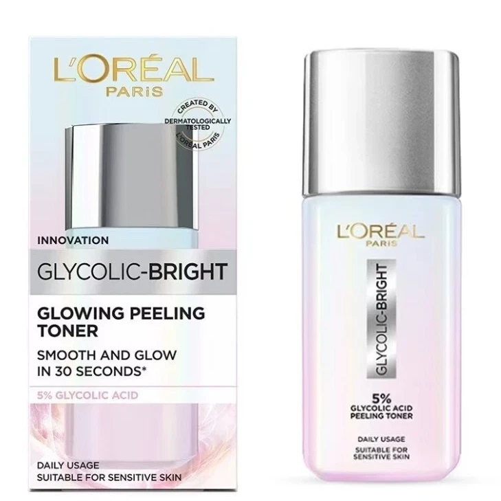 Loreal Glycolic Bright Glowing Peeling Toner Smooth And Glow In 30 Sec. 128ml