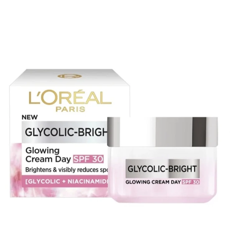 L'OREAL PARIS Glycolic Bright Day Cream Spf30 50ml