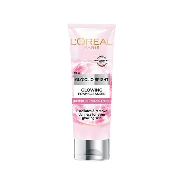 L'Oreal Paris Glycolic Bright Daily Foaming Face Cleanser 100 Ml