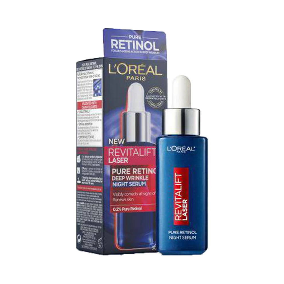 L’Oréal Paris Skin Expert Hyaluronic Acid & Retinol Serum Duo Set, Day To Night Serum Gift Set, 2 X 30 Ml - 8