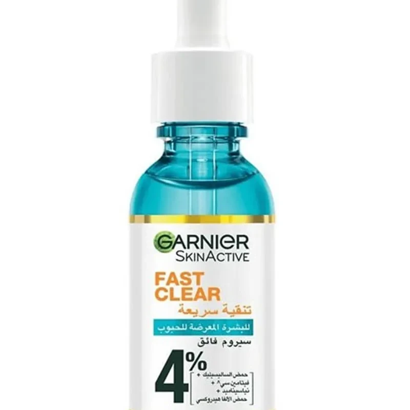 30ml Fast Clear 4% Salicylic Acid, Vitamin C, Niacinamide, AHA - Anti-Acne Treatment Booster Serum