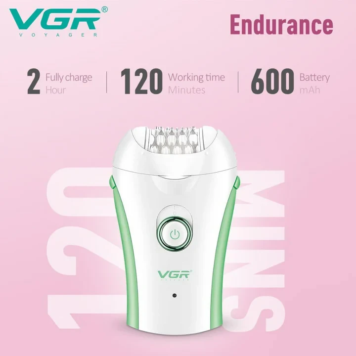 VGR Compact Professional Cordless Women Epilator For Different Body Areas For Gentle Hair Removal V705 - 4