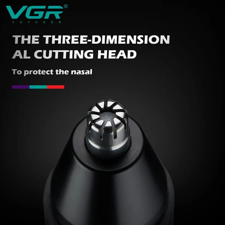 VGR V613 Ear, Nose & Eyebrow Trimmer – USB Rechargeable, Nose Clippers & Facial Grooming Tool - 13