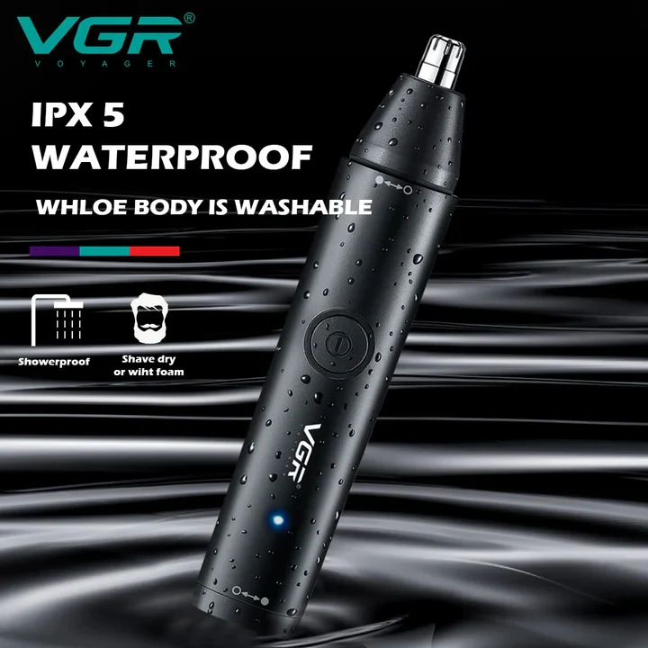VGR V613 Ear, Nose & Eyebrow Trimmer – USB Rechargeable, Nose Clippers & Facial Grooming Tool - 14