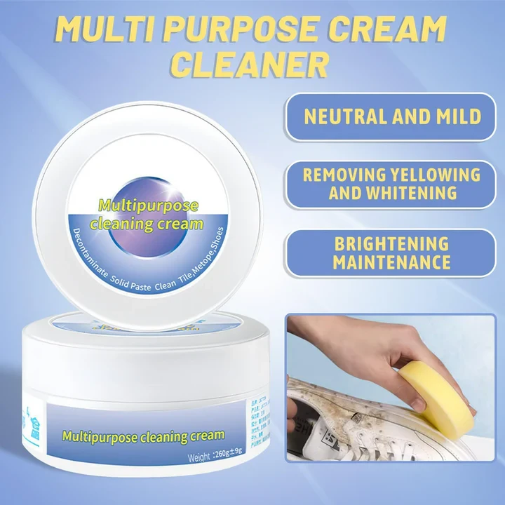 Multipurpose Cleaning Cream White Shoe Cleaner Whitener All Purpose Surface Cleaner - 8
