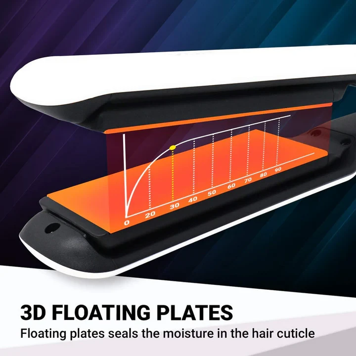 VGR V511 Flat Iron Anti-Static Flat Iron With Ceramic Plates And Lcd Display Hair Straightener - 9