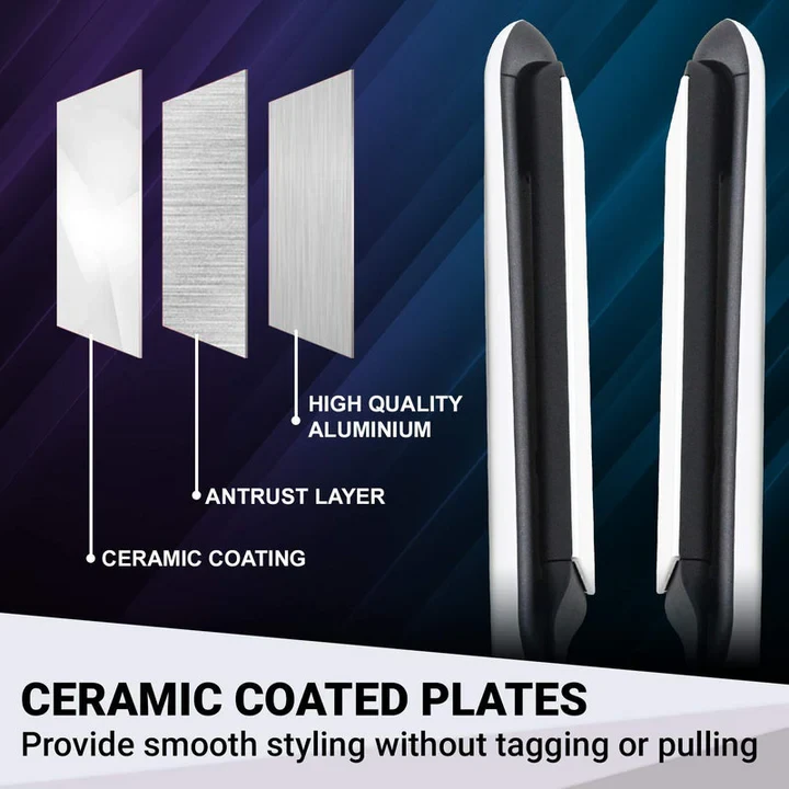 VGR V511 Flat Iron Anti-Static Flat Iron With Ceramic Plates And Lcd Display Hair Straightener - 6