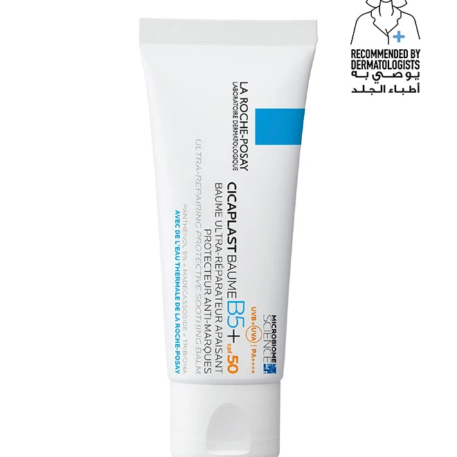 La Roche-Posay Cicaplast Baume B5+ SPF 50: Soothing Repairing Balm for Dry, Irritated, & Sun-Exposed Skin 40ml