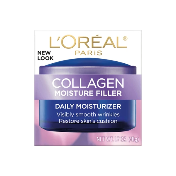 LOreal Paris Collagen Daily Face Moisturizer, Anti Aging Face Cream to Reduce Wrinkles and Provide Intense Hydration, 1.7 oz