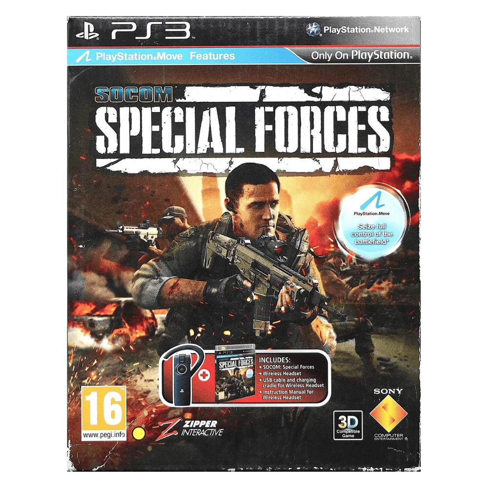 SOCOM Special Forces with Headset Bundle - Playstation 3 | PS3 (SEALED)
