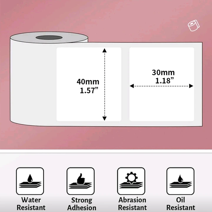 لفة ورق ملصقات حرارية - 4