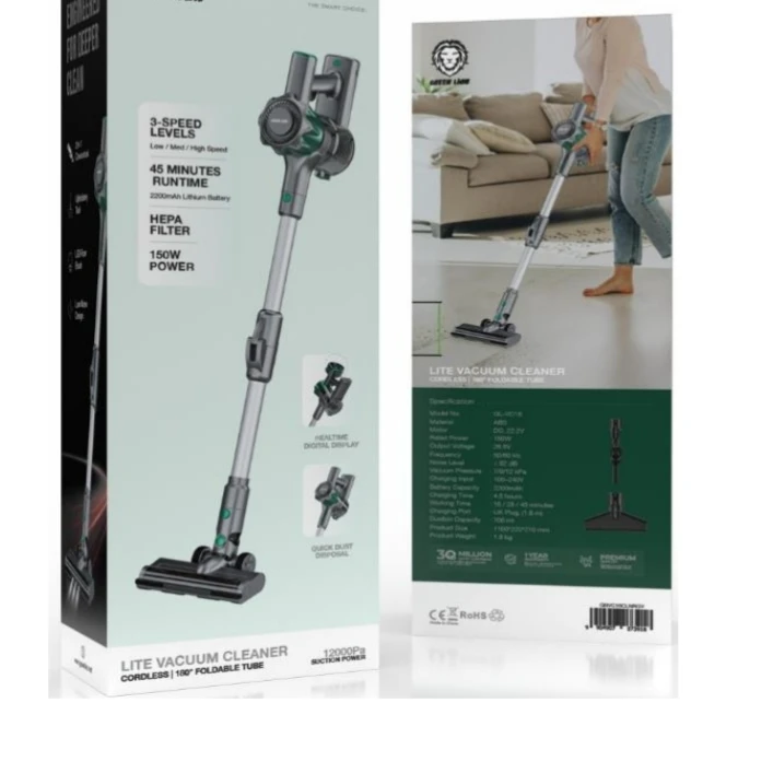 Green Lion Lite Vacuum Cleaner  Cordless 150W 12000Pa - 2