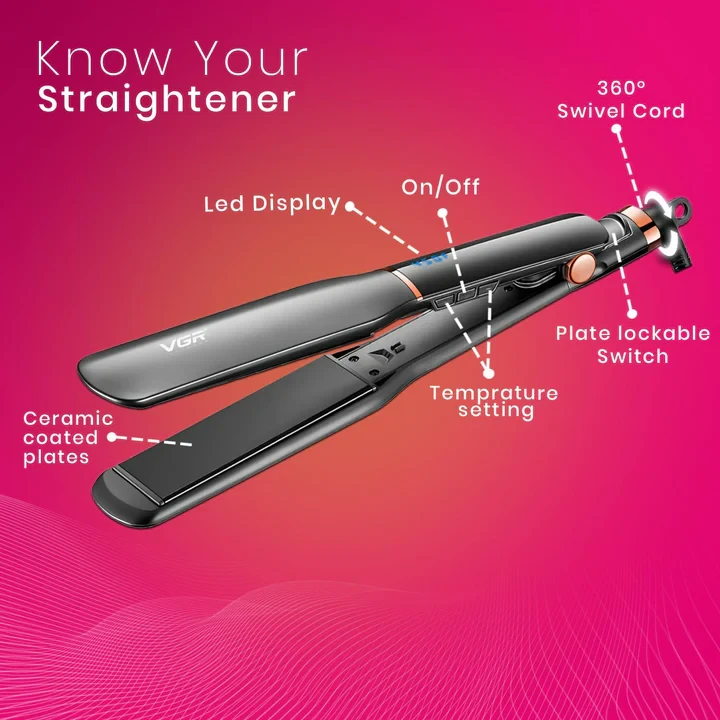 VGR V519 Professional Hair Straightener - 7