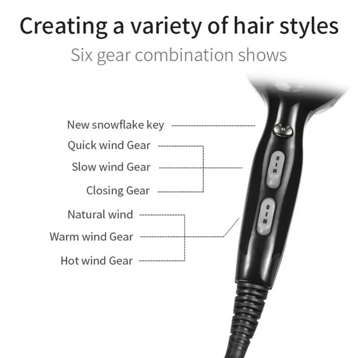 VGR V413 Professional Hair Dryer 2200W High Power - 27