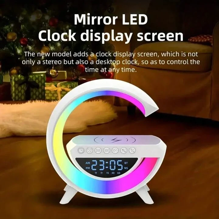 15W Lamp Speaker & Wireless Charger 1500mAh Rechargeable BT3401 - 4