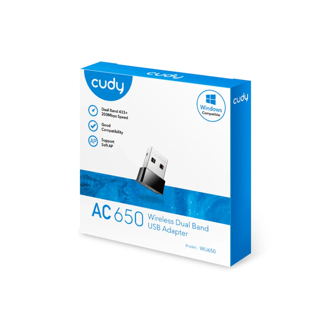 CUDY AC650 WIRELESS DUAL BAND USB ADAPTER