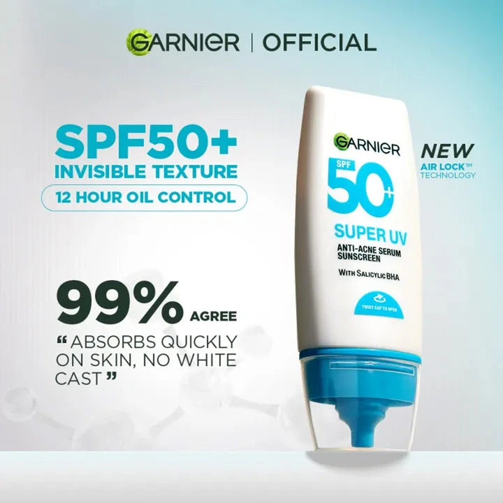 Garnier Super Uv Spf50 Anti-Acne 30ML