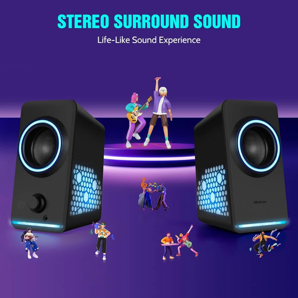 MARBOO PC Gaming Speaker – Black - 6