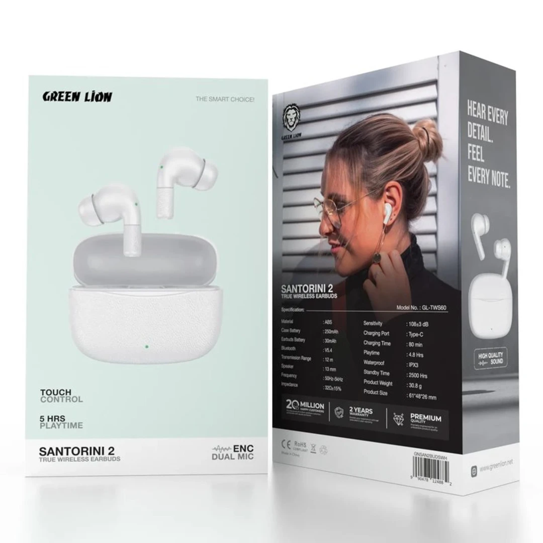 GREEN LION SANTORINI 2 EARBUDS