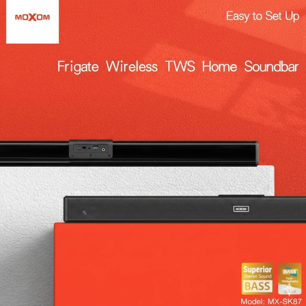 Moxom MX-SK67 Frigate Wireless TWS Home Soundbar - 5