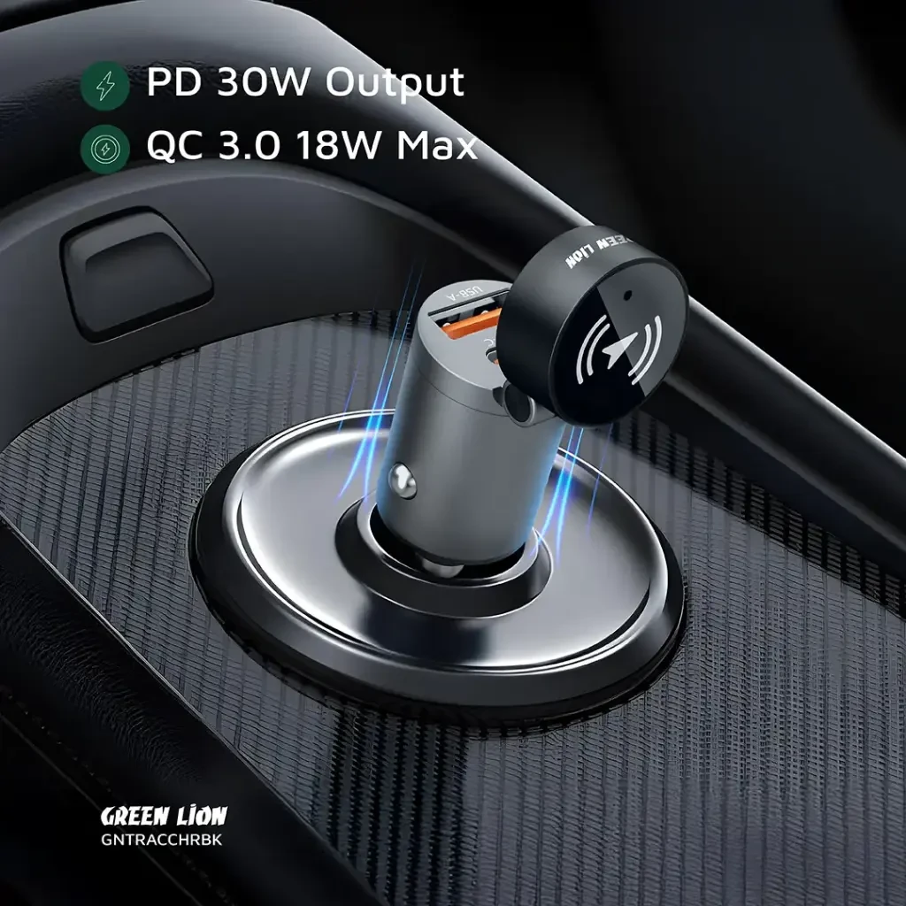 GREEN LION TRACKER DUAL PORT CAR CHARGER PD30W - 4