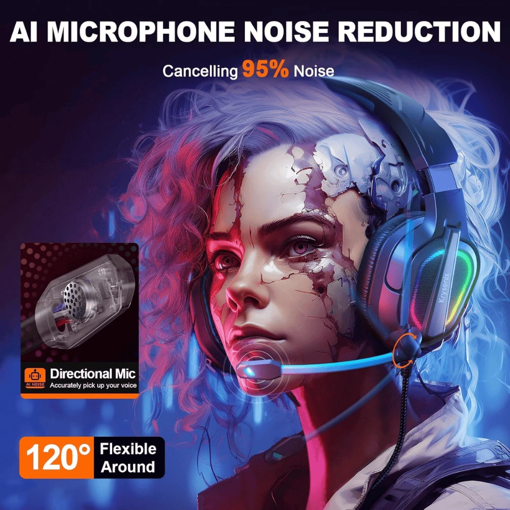 PG2 Gaming Headset Wired With Noise Cancelling Microphone - 4