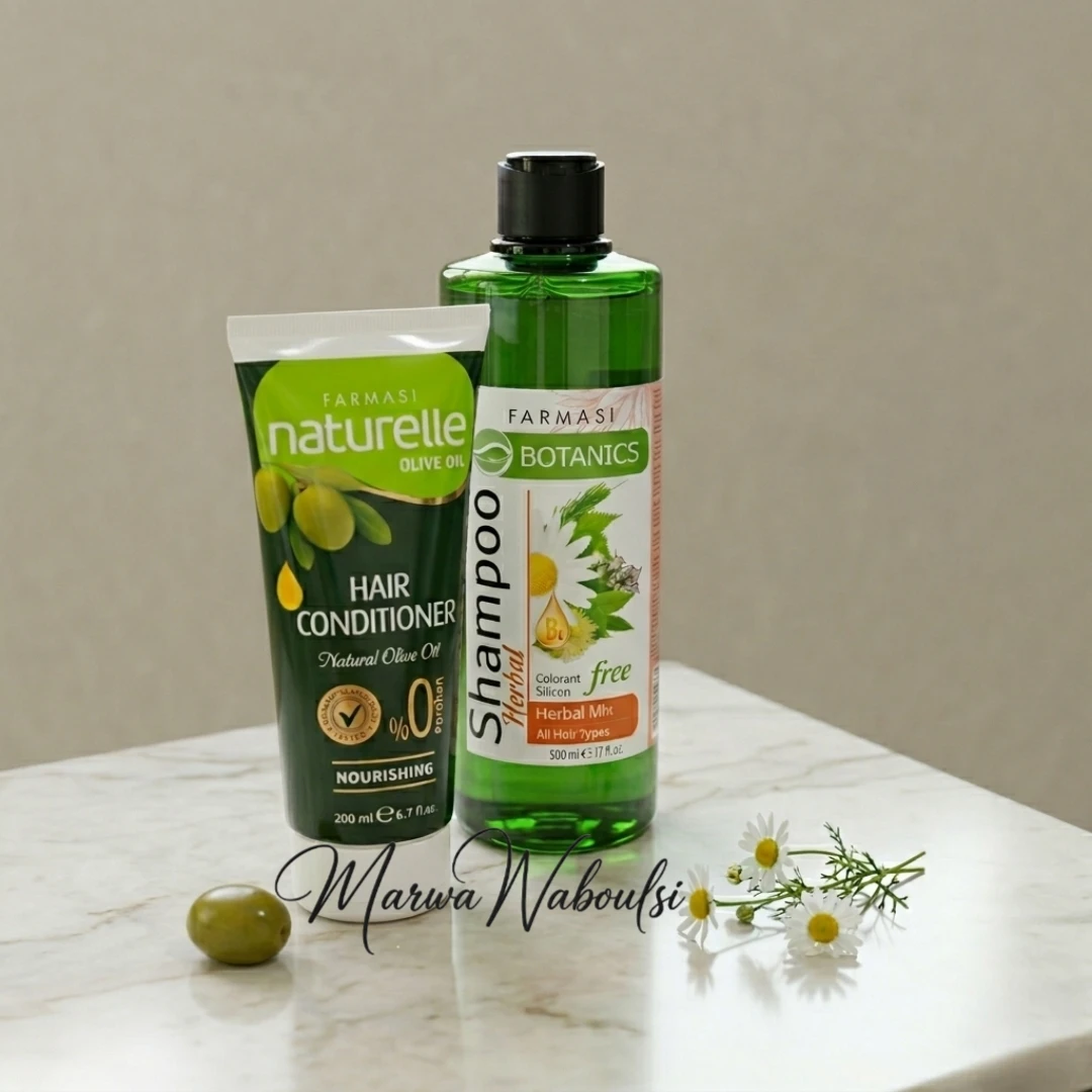 Botanics Mix Herbal Shampoo with Olive Oil Hair Conditioner