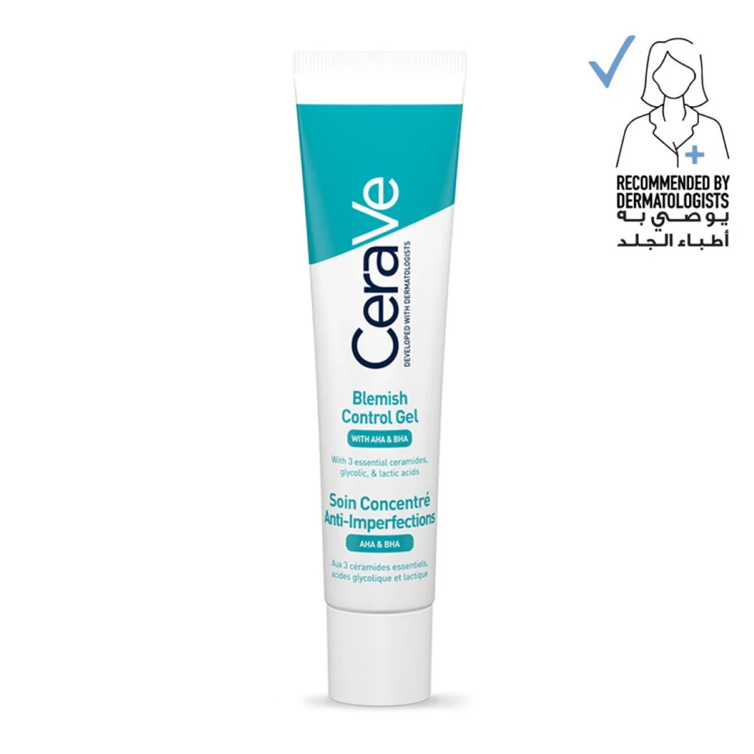 CeraVe Blemish Control Gel Facial Moisturizer For Acne & Blemishes with Glycolic Acid and Lactic Acid AHA/BHA
