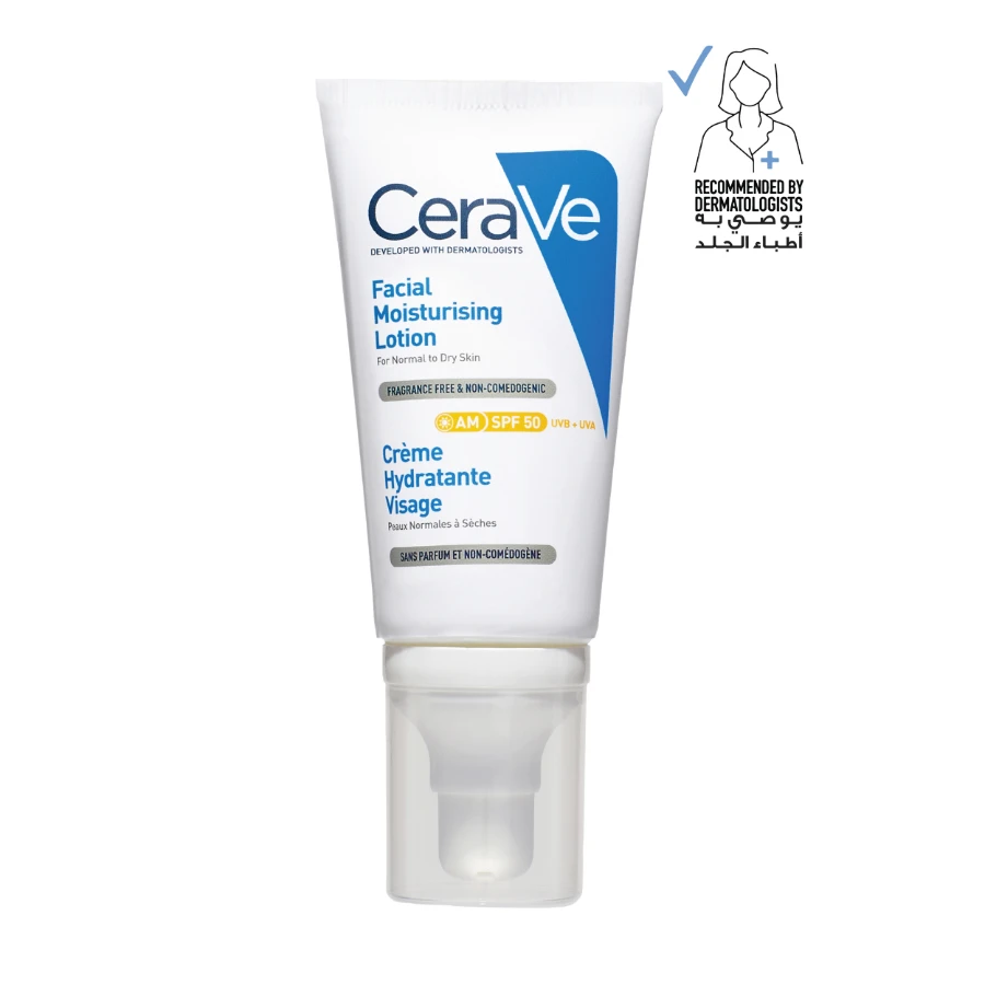 CERAVE CeraVe AM Facial Moisturizing Lotion SPF50 for Normal to Dry Skin 52ml