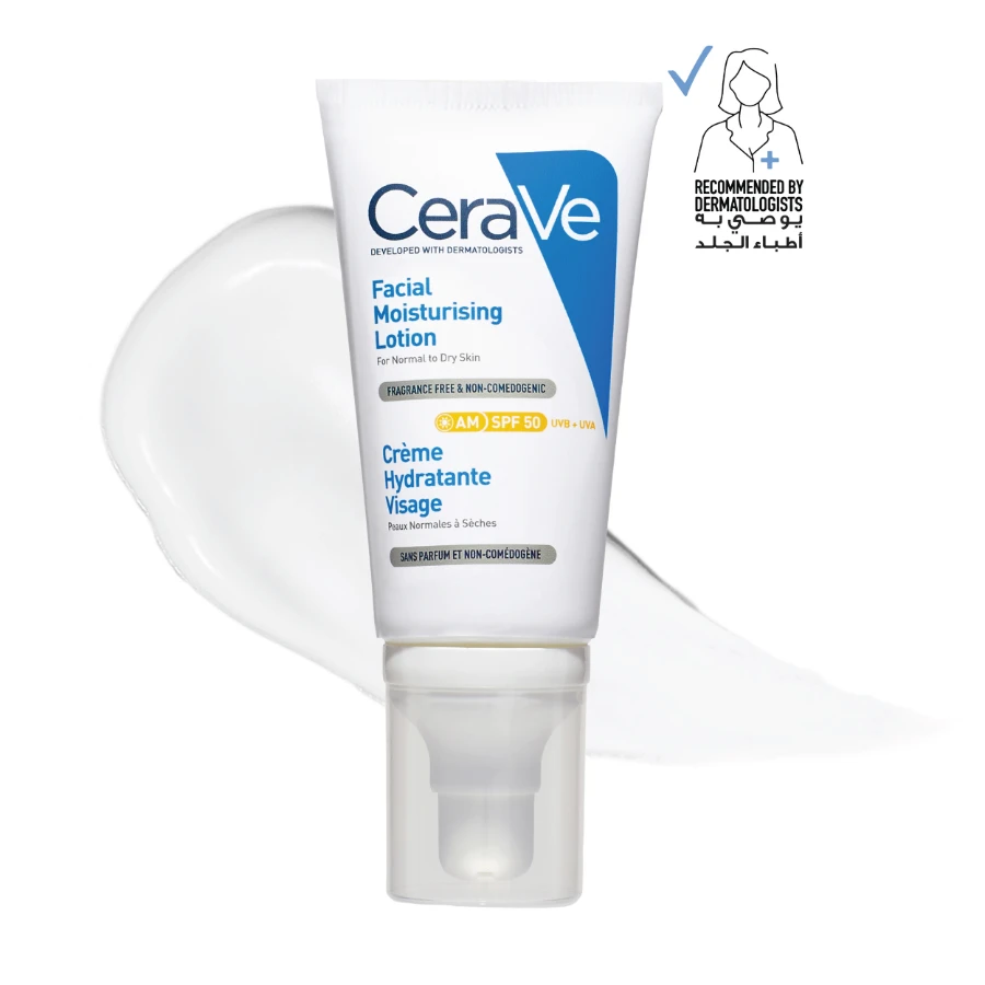 CERAVE CeraVe AM Facial Moisturizing Lotion SPF50 For Normal To Dry Skin 52ml - 2