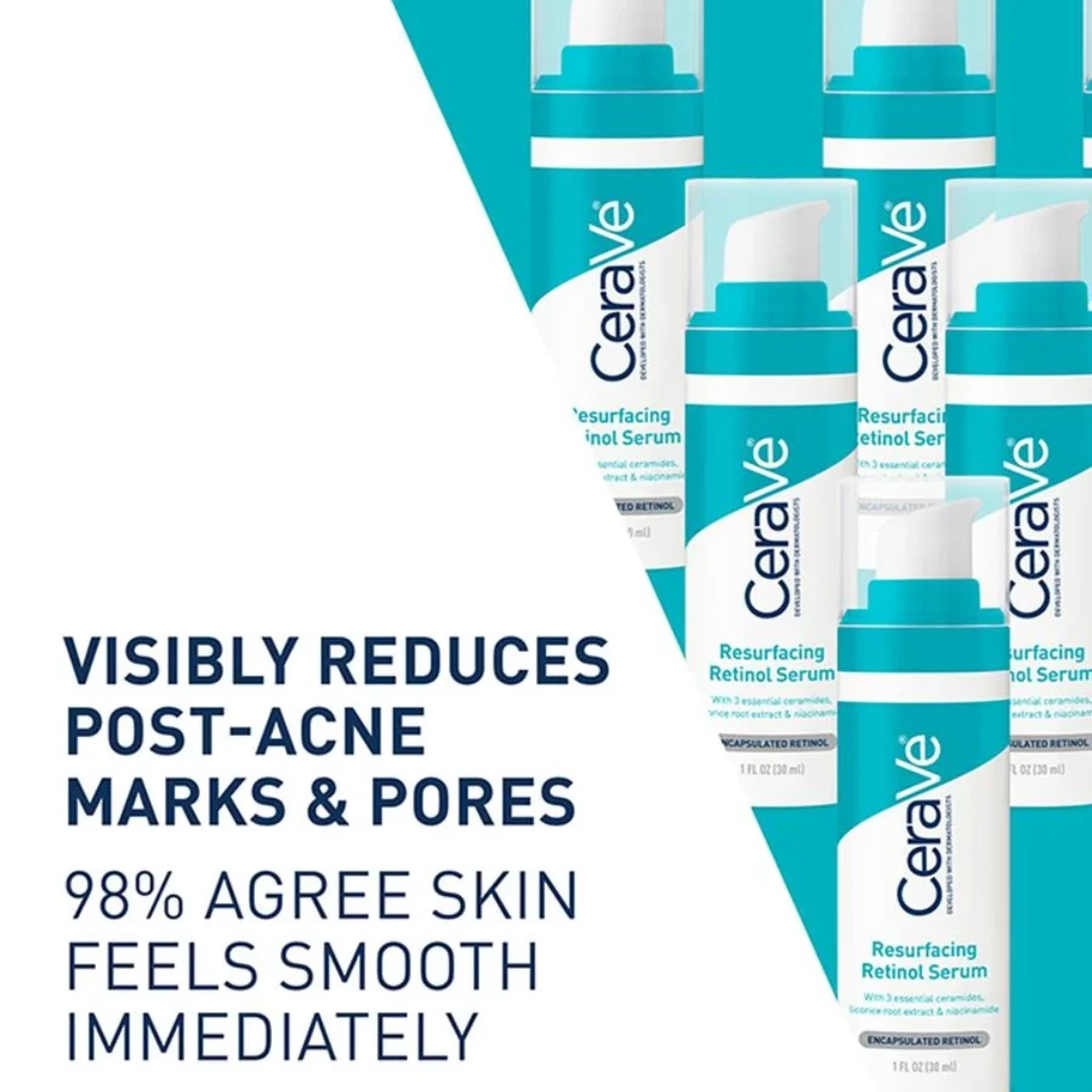 CeraVe Resurfacing Retinol Serum For Post-Acne Marks 30ml - 2