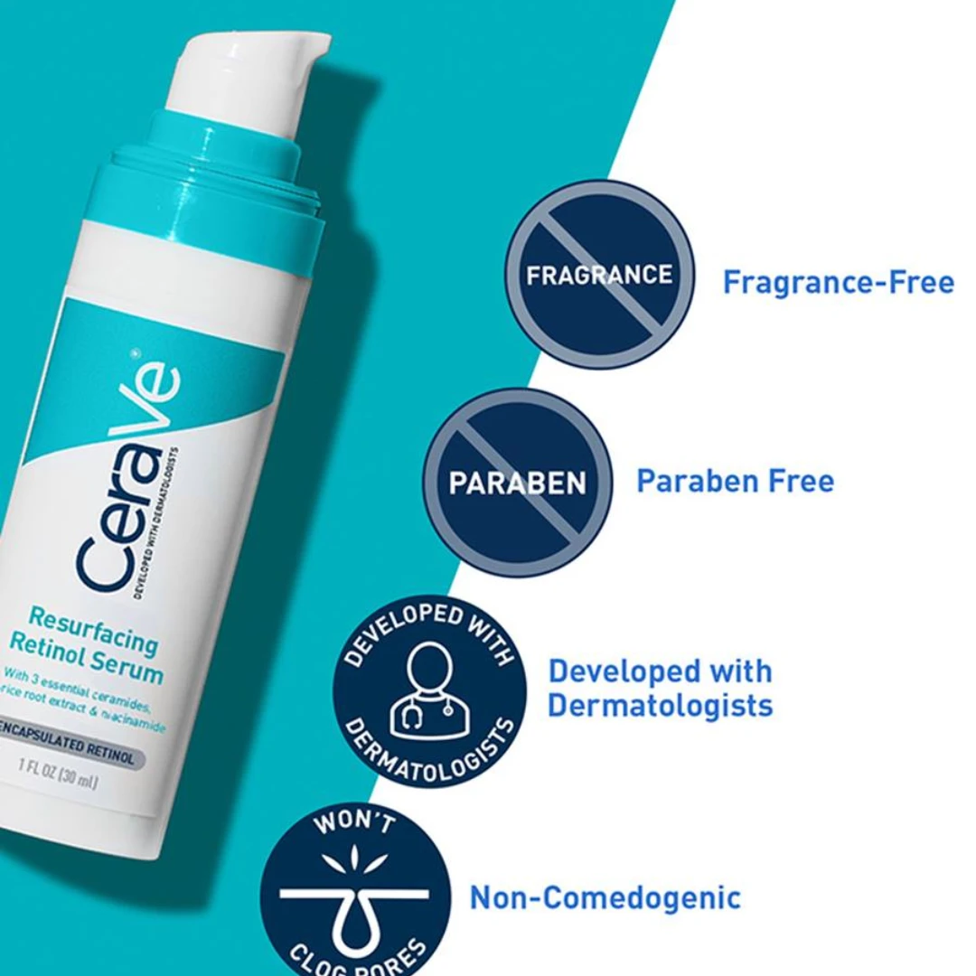 CeraVe Resurfacing Retinol Serum For Post-Acne Marks 30ml - 4