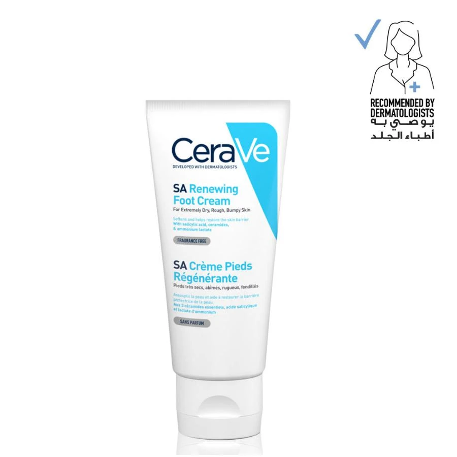 CERAVE Cerave SA Renewing Foot Cream for Dry, Rough, and Cracked feet with Hyaluronic Acid 88Ml