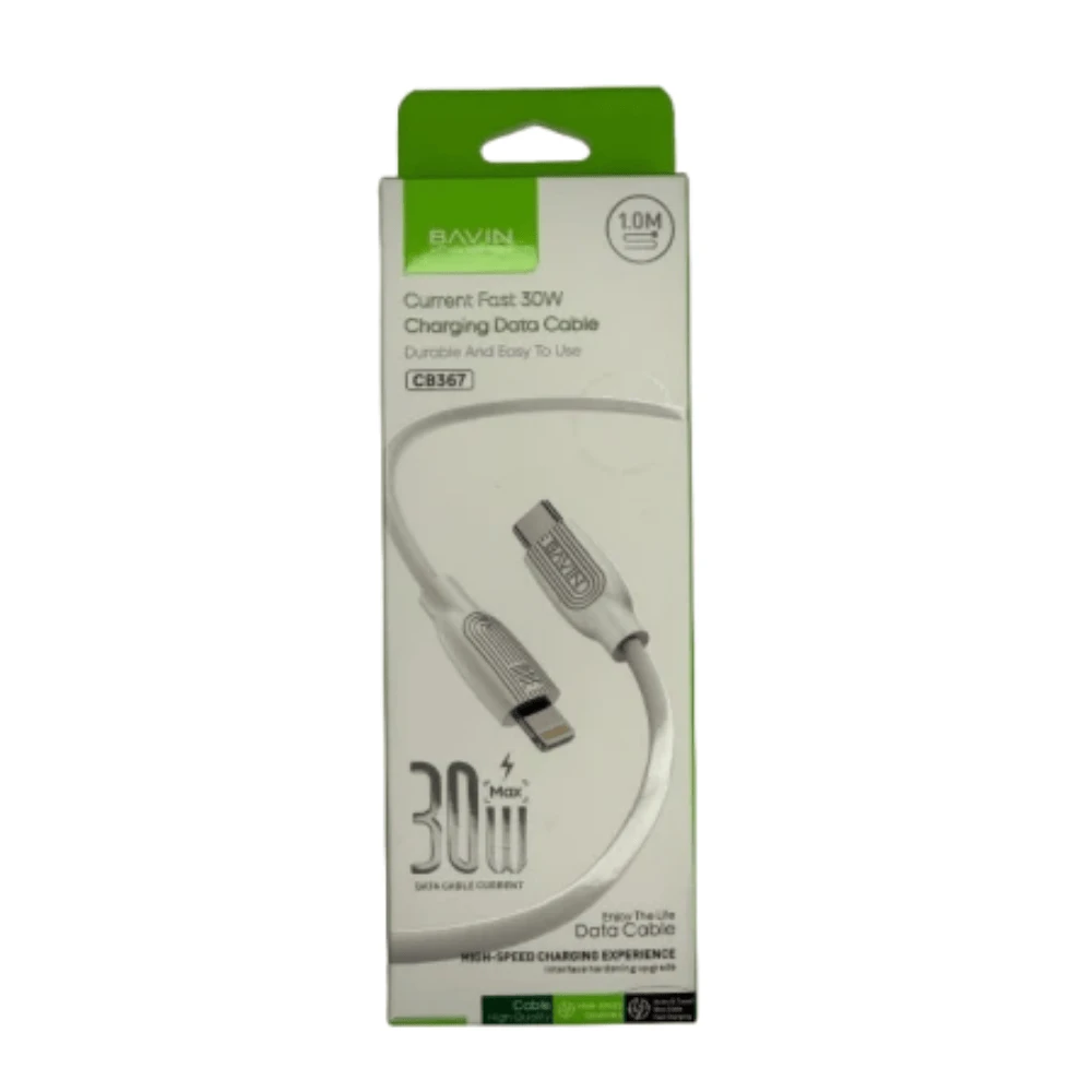 Bavin CB367 USB-C To Lightning 30W Cable (Charging + Data Transfer)