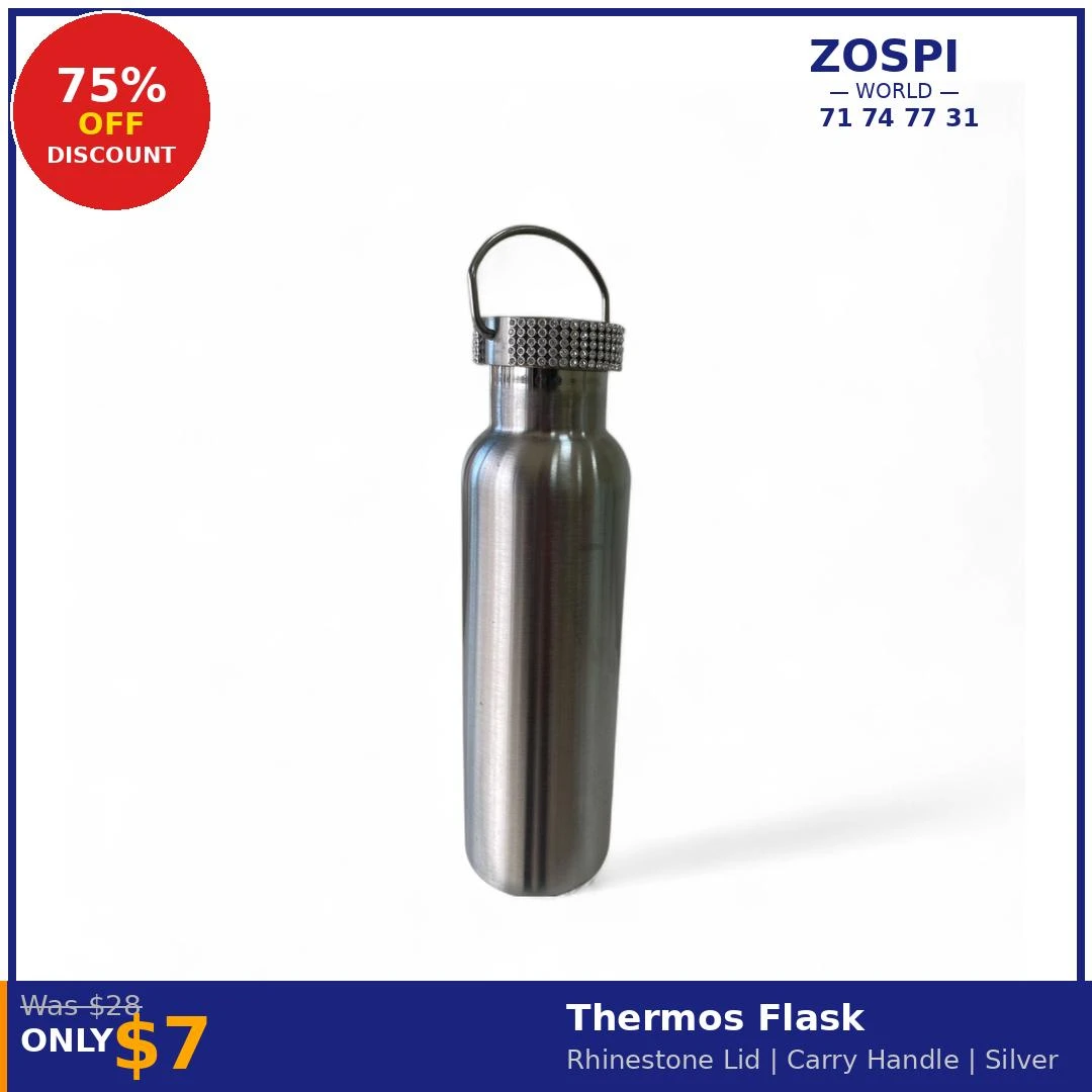 Water Bottle Stainless With Strass