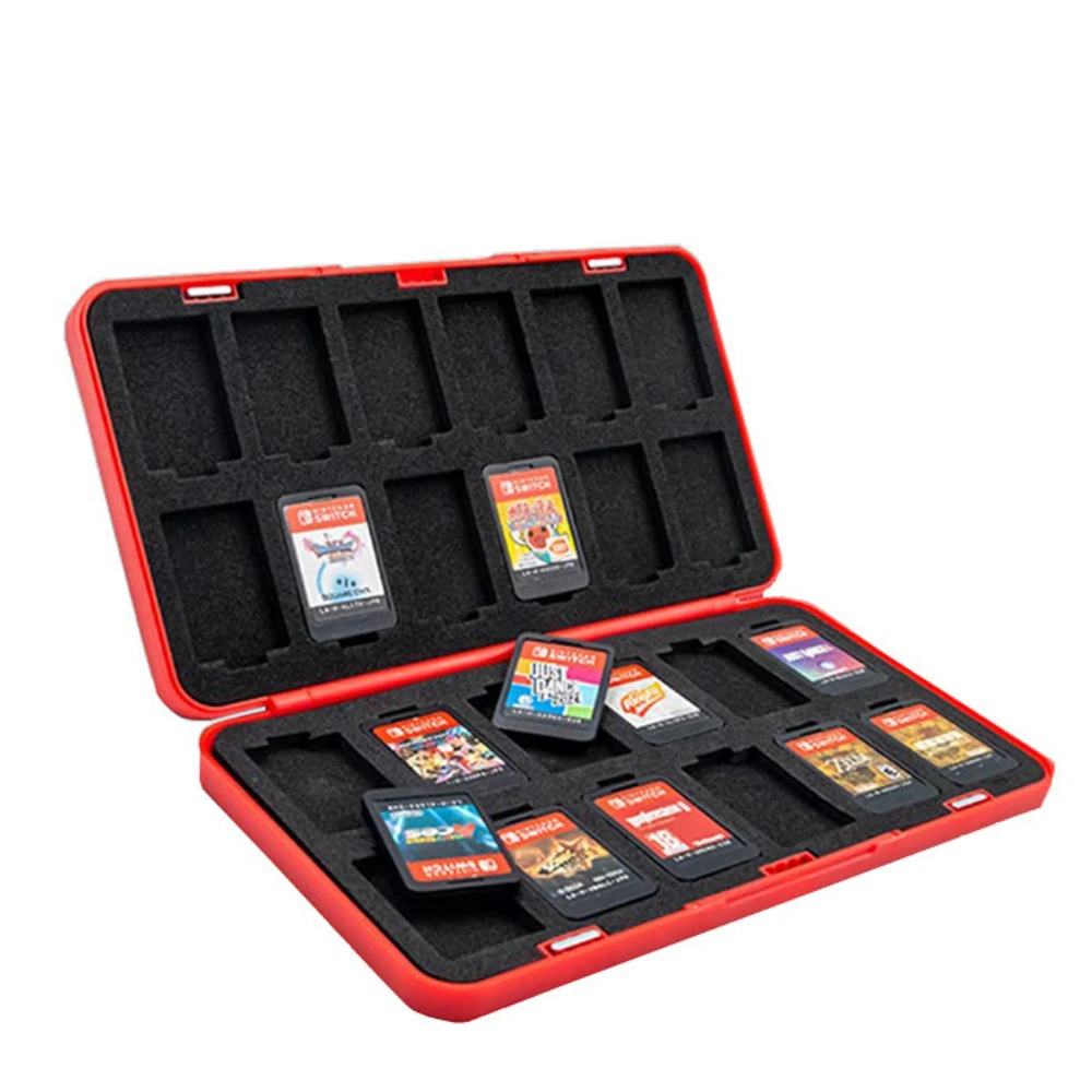 3D Pattern Game Card Case For Nintendo Switch With 24 Game Card Slots And 24 Micro SD Card Slots - Mario - 2