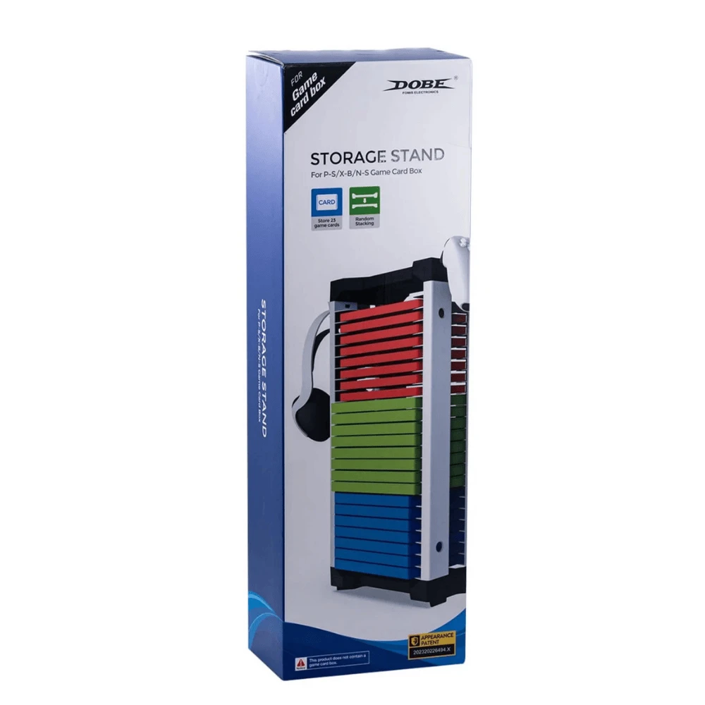 Dobe Game Disc Storage Stand For PS5, PS4, Xbox & Nintendo Games With Hanging Hook - Black/White