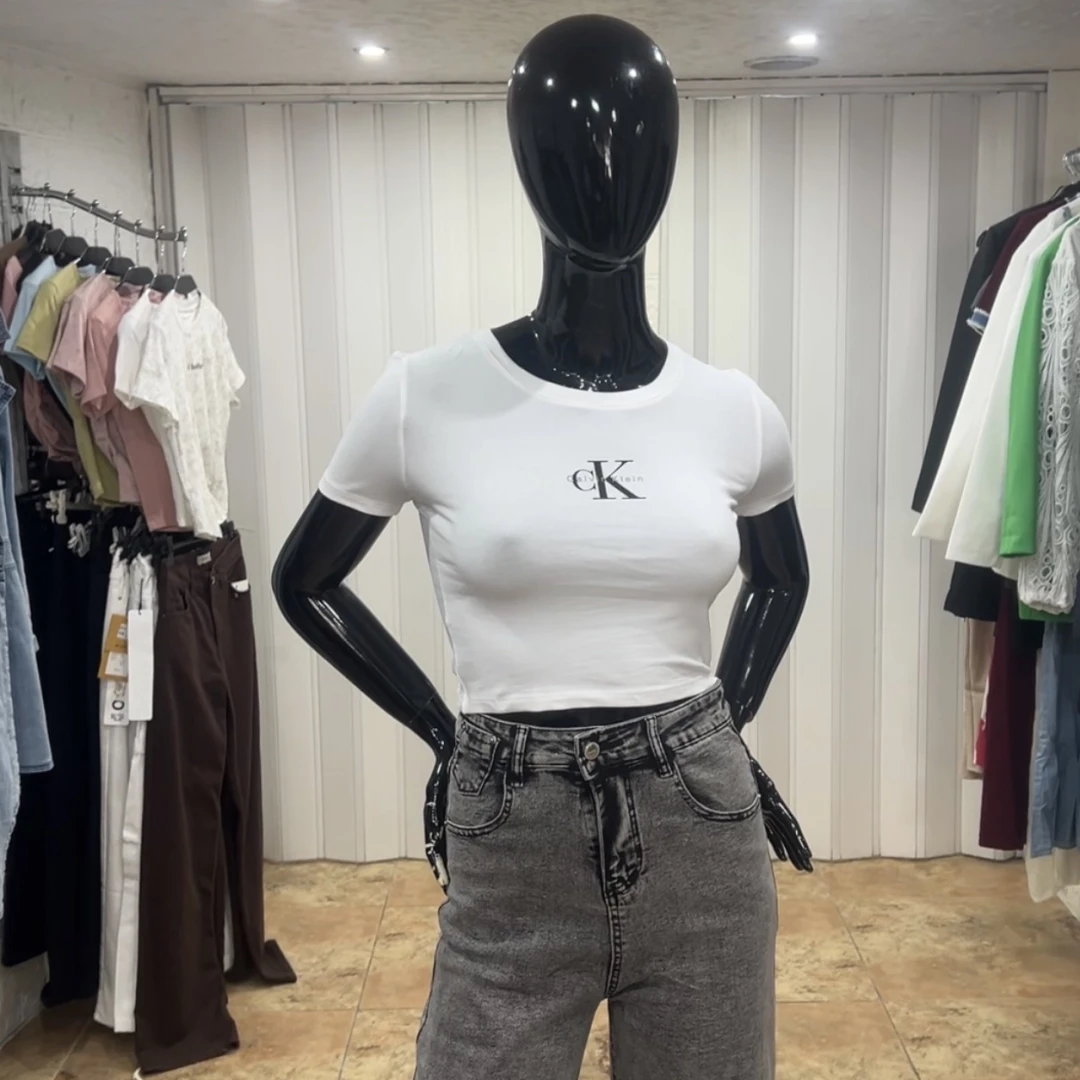 Crop slim shirt