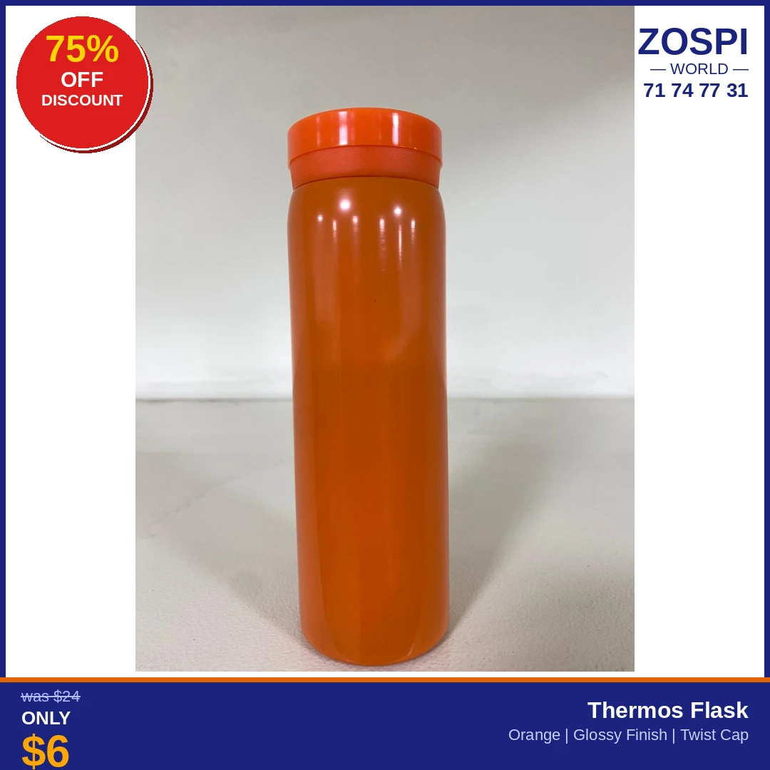 Thermos Flask Orange Glossy OF6