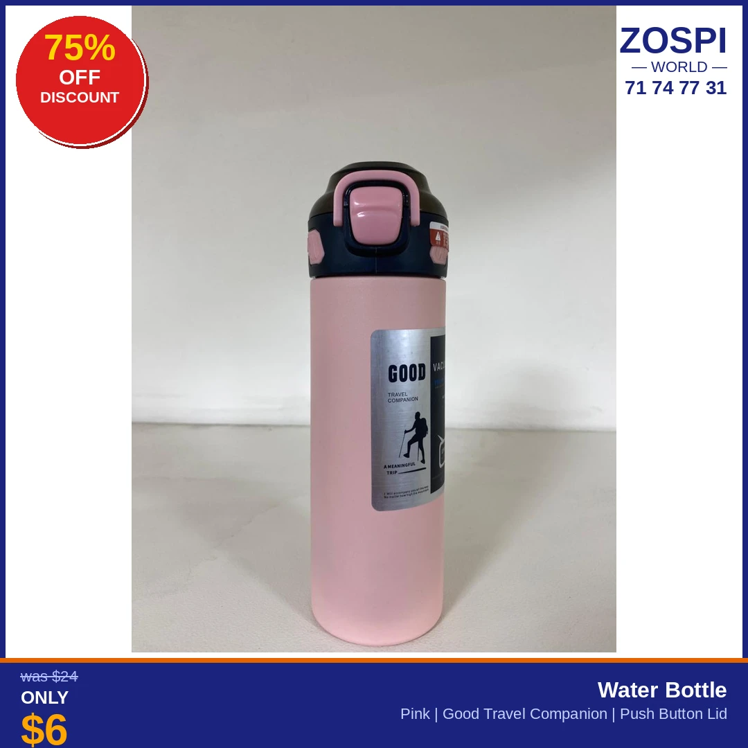 Pink Travel Water Bottle P6