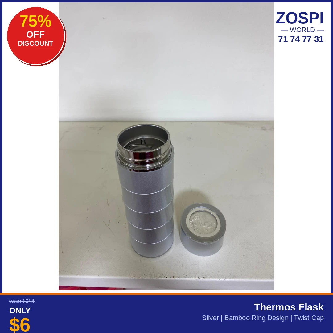 Thermos Flask Silver Metallic SM6 - 2