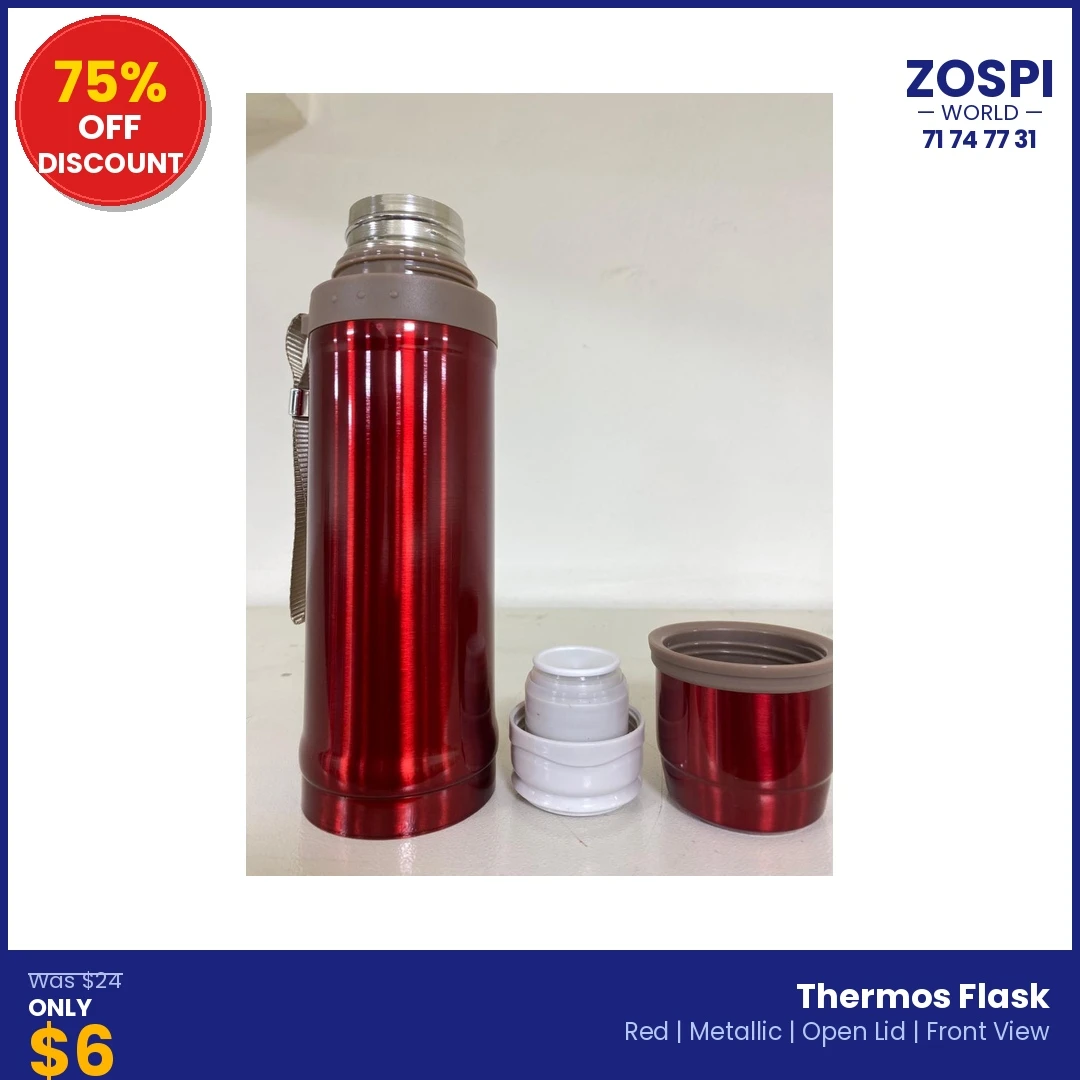 Sports Insulated Thermos Flask Red R6 - 3