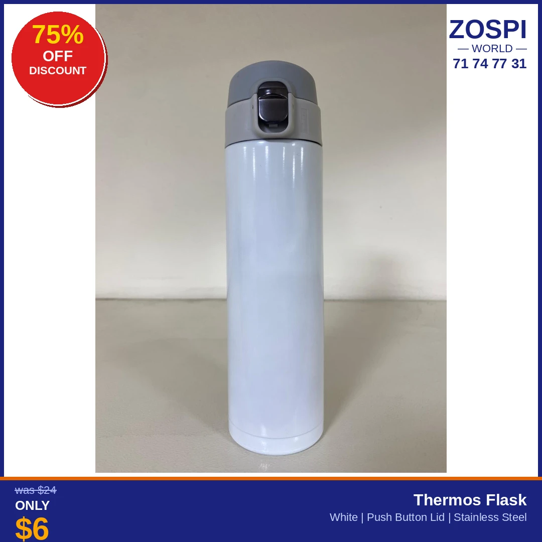 Thermos Flask Push Bottom R6
