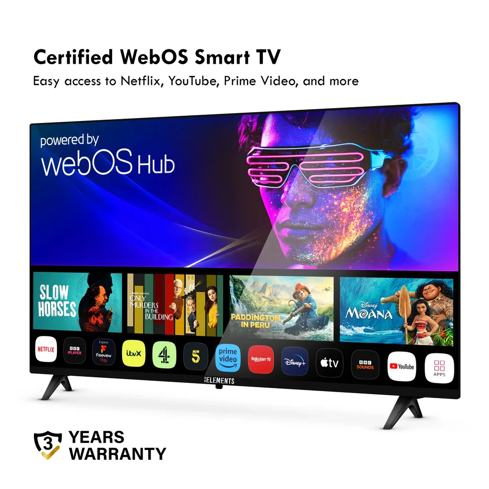 KB ELEMENTS 43" QLED 4K Smart TV WebOS, Frameless Design (ELT43WQ8DE) - 3