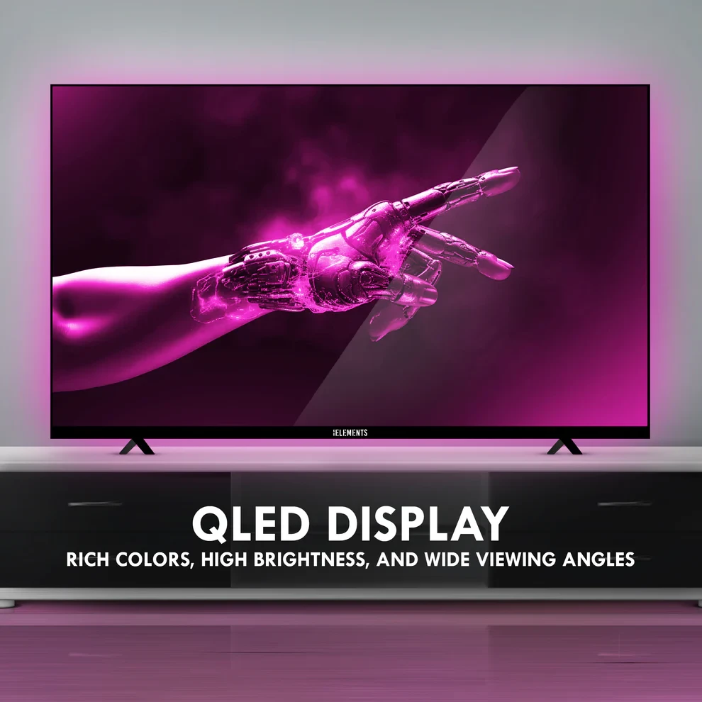 KB ELEMENTS 50" QLED 4K Smart TV WebOS, Frameless Design (ELT50WQ8DE) - 4