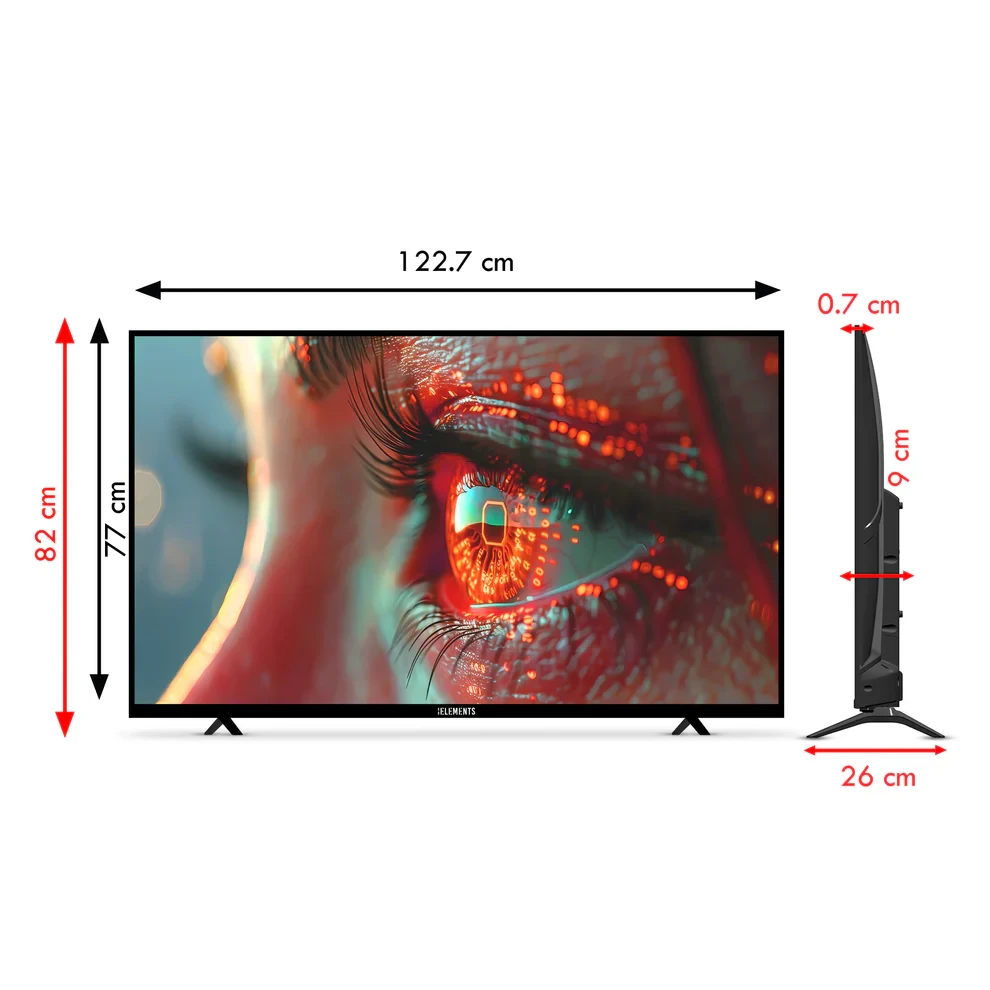 KB ELEMENTS 55" QLED 4K Smart TV WebOS, Frameless Design (ELT55WQ8DE) - 5