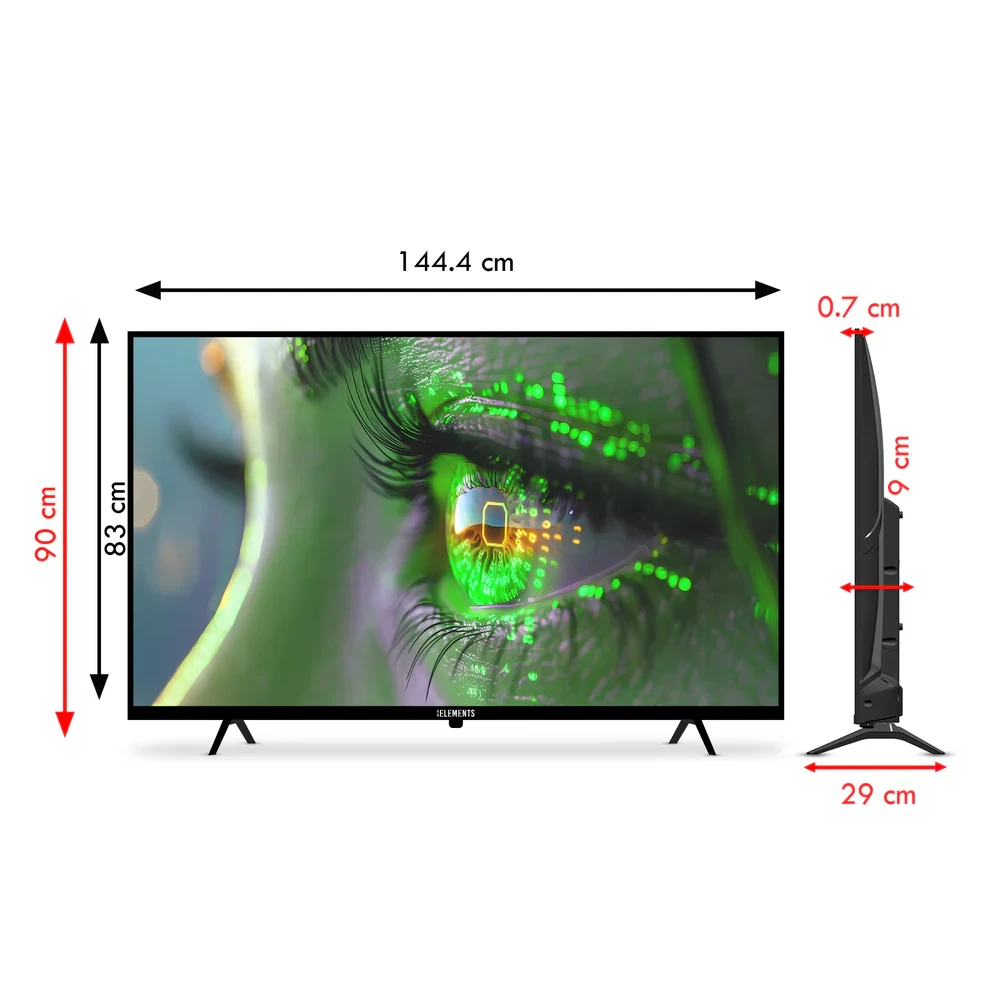 KB ELEMENTS 65" QLED 4K Smart TV WebOS, Frameless Design (ELT65WQ8DE) - 5