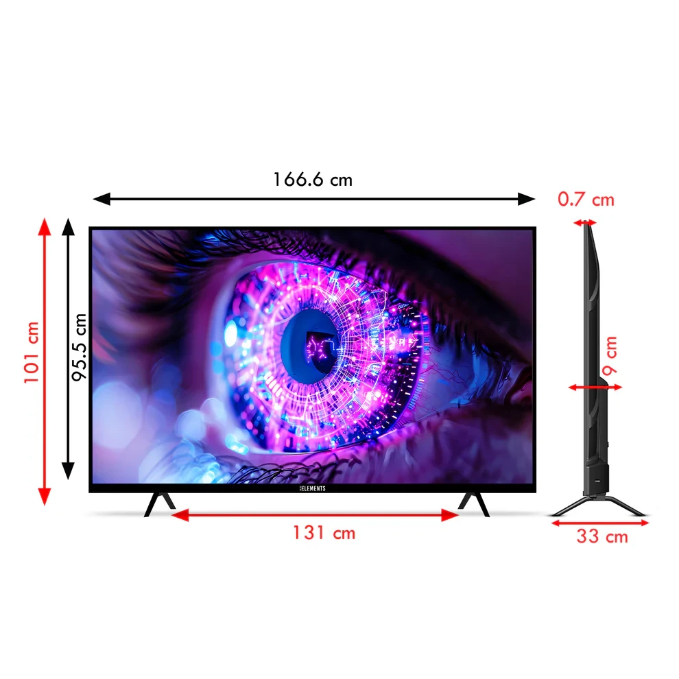 KB ELEMENTS 75" QLED 4K Smart TV WebOS, Frameless Design (ELT75WQ8DE) - 5