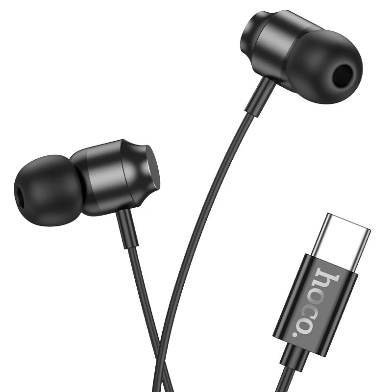 HOCO M122 UNIVERSAL EARPHONES WITH MIC BLACK - 3
