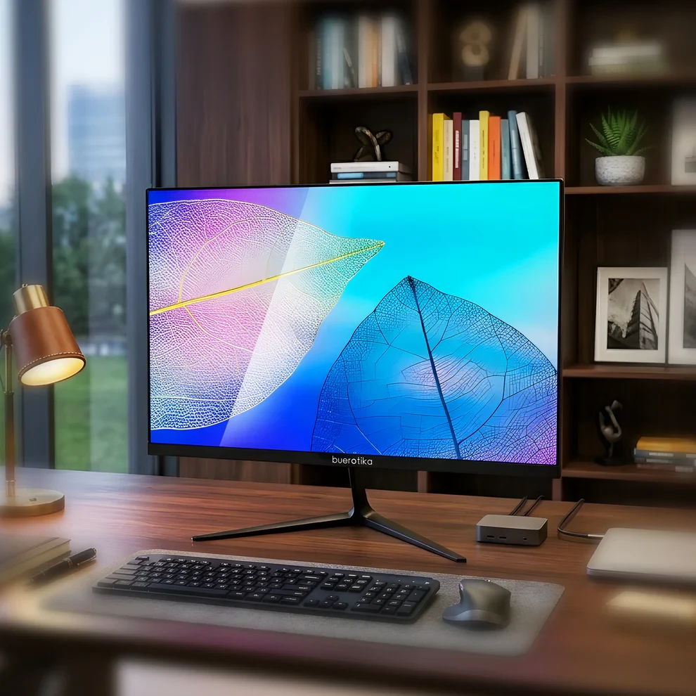 BUEROTIKA B24M2 24" Full HD Monitor – 100Hz, DP/HDMI, Speakers - 3